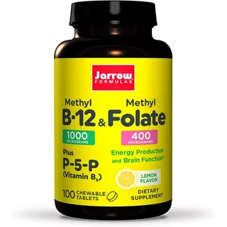 Vitamina B12 Methyl + Metilfolato P5p 100 Capsulas Eg B60