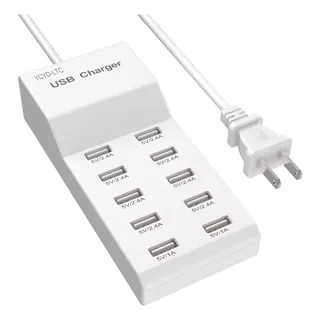 Cargador 8 Usb 5v 10a Celular 3a Múltiple 110v Carga Rápida