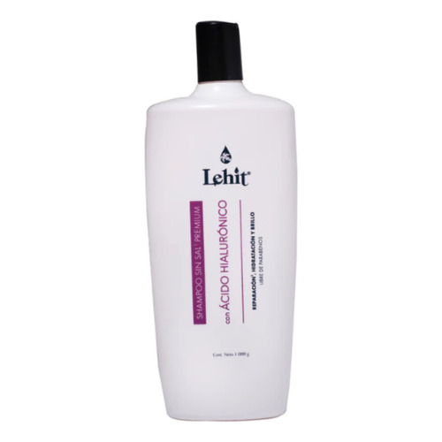  Lehit Shampoo Sin Sal Premium Con Acido Hialuronico 1000ml
