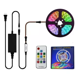  Tira Led Rgb Pixel 5050 - Mayorled -  Kit Completo Con Fuente Y Control 