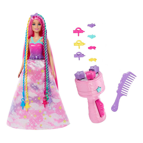 Barbie Fantasía Muñeca Trenzas Mágicas