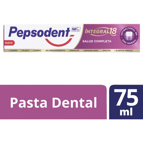 Pepsodent Pasta Dental Integral 18 Salud Completa 75ml