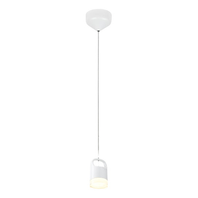 Lampara Colgante Mateo 1 Luz Led Deco Moderno Blanco  Negro