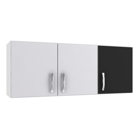 Aereos Mueble De Cocina Kit 3 Puertas Color Negro/blanco