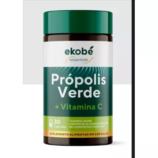 Própolis Verde + Vitamina C - 820mg P/ Cáps- 30 Cáps  Ekobé