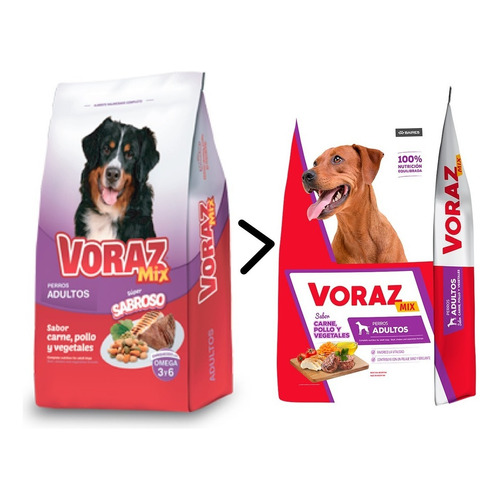 Alimento Voraz Perro Adulto Mix Carne Y Pollo X 10 Kg