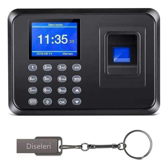 Reloj Biométrico Usb Con Detección Dactilar Y Contraseña 