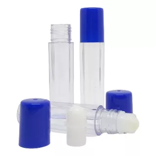 Embalagem De Maquiagem Frascos Plásticos Roll-on Vazio 10und Cor Azul
