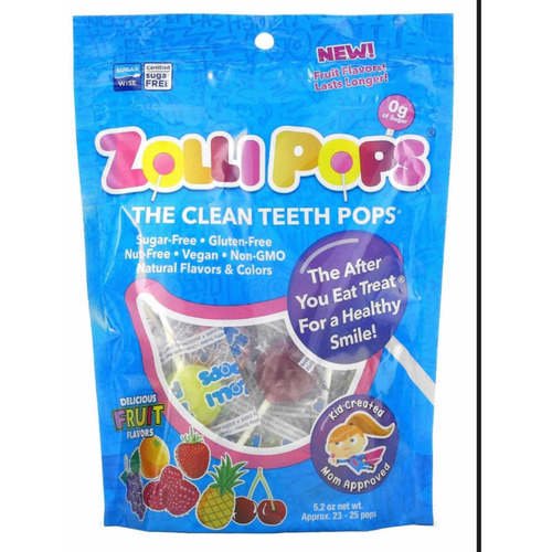 Paletas Zollipops 23-25 Pzas Para Dientes Sanos.. Importado