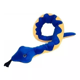 Cobra Azul De Pelúcia 130 Cm Antialérgica