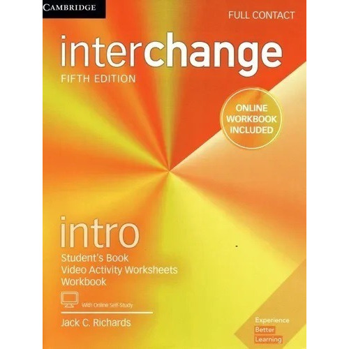 Interchange Intro: Interchange, De Jack C. Richards. Serie Nivel Intro 5th Edición, Vol. 2 Cm. Editorial Cambridge, Tapa Blanda, Edición Quinta Edición 5th En Inglés, 2017