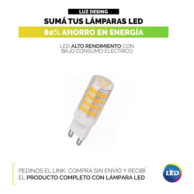 Aplique 3 Luces Led Acero Negro Globo Doble Vidrio.