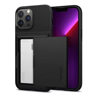 Funda Delgada Compatible Con Spigen Para iPhone 13 Pro 6.1, Tarjetero