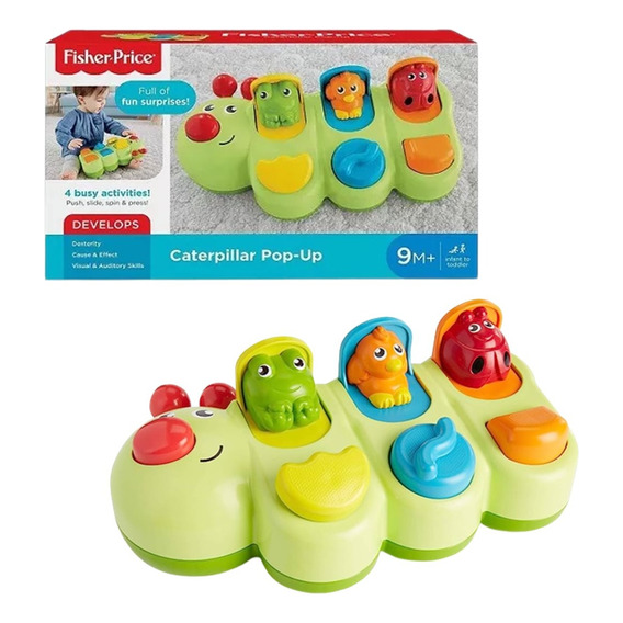 Fisher Price Oruga Actividades Juguete Didactico Sonido Bebe