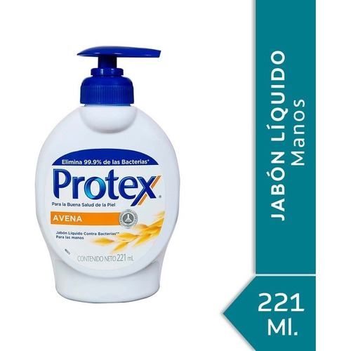 Jabón Líquido Para Manos Protex Avena 221ml