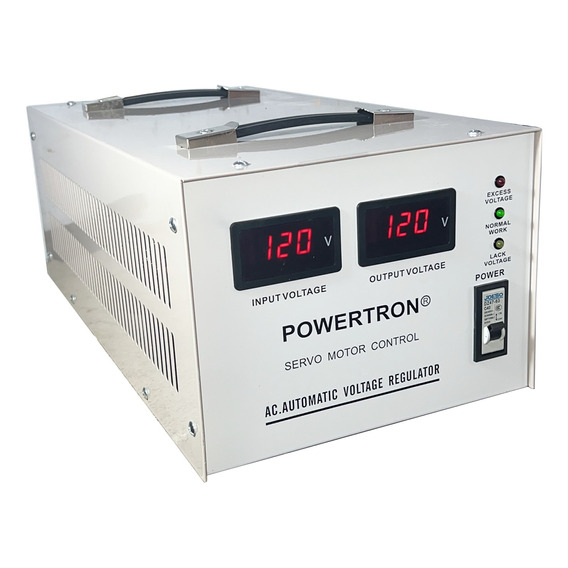 Regulador De Voltaje 5 Kva 120 Volts Marca Powertron ®