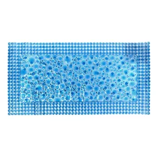 Antideslizante Para Bañera Pvc Spum 50x100 Cm Color Azul