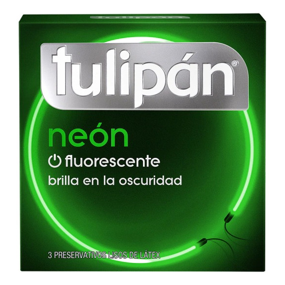 Preservativo Tulipán Neón X 3 Unidades