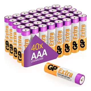 Pilas Aaa Gp Batteries Extra Lr03 Paquete De 40 Baterías Aaa