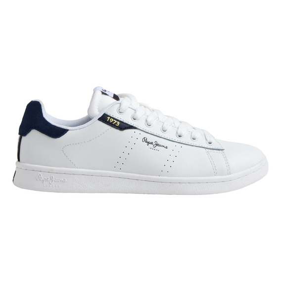 Tenis Pepe Jeans Hombre Player Basic Summer Blanco - Azul