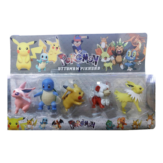  Pokémon Set De 5 Figuras De Colección 