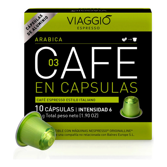 Capsulas Viaggio Nespresso Compatible Arabica X 10 Uni