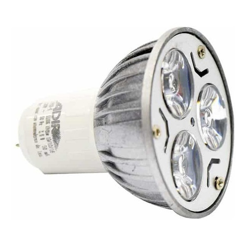 Foco 3 Leds Adir 36w Mr16 Luz Blanca Fría Adr1669-b