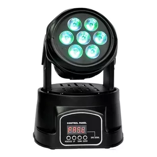 Cabezal Movil 7 Led X 12w Rgbw Robotico Dmx 13 Canales Dj