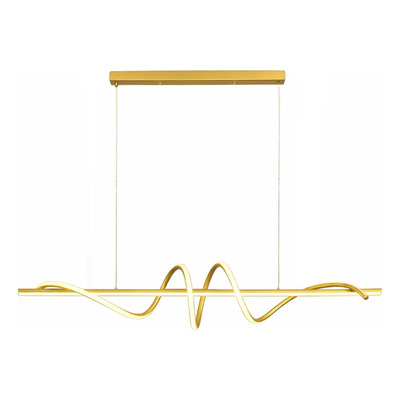 Lampara Colgante Moderno Led Cct Diseño Dorado Ldf40040-d  Dorado