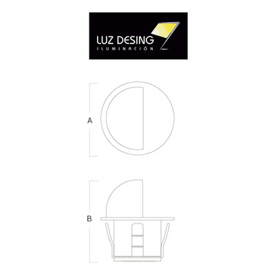 Embutido Iluminador Exterior Led Vk-mae Aluminio Piso 