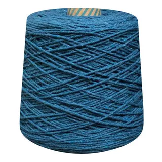 Barbante Colorido Número 6 Fios Para Crochê 1 Kg Prial Cor Azul-petróleo
