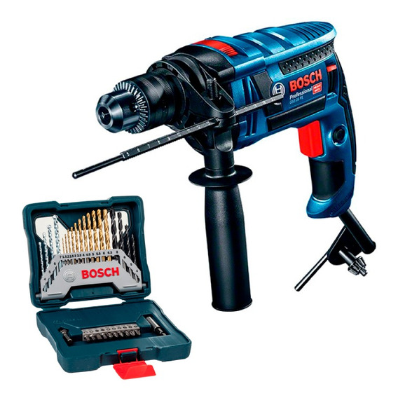 Combo Bosch Taladro Percutor Gsb 16re + Kit 30 Pzs