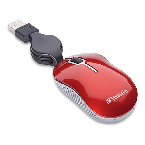 Mouse Verbatim Commuter Mini Travel Usb Rojo