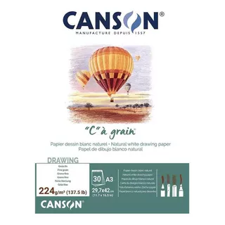 Bloco Desenho C A Grain Canson 224 G/m2 A3 297x420mm 30 F