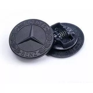 Emblema Capo Mercedes 57mm Preto All Black