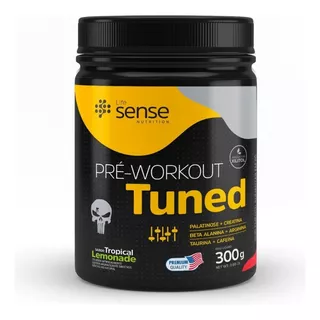 Pre Treino Tuned 300gr - Life Sense Nutrition Sabor Tropical Lemonade