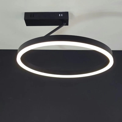 Plafon Led Circular Crown 19137 Negro 36w Dinamico Cie