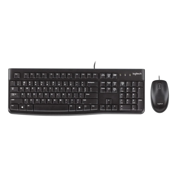 Logitech Combo Teclado + Mouse Mk120 Usb - Techbox