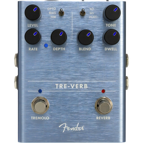 Fender Tre-verb Pedal De Trémolo Y Reverb Para Guitarra