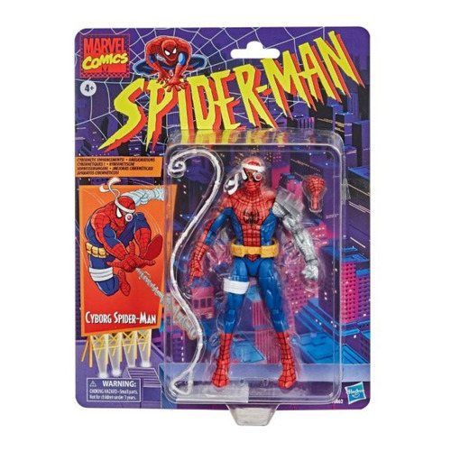 Cyborg Spider Man Marvel Legends Retro 6 Pulgadas Exclusivo