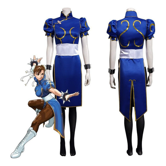 Juego Sf Chunli Disfraz De Cosplay For Mujer Traje