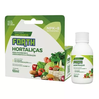 Fertilizante Adubo Liquido Forth Hortaliças Concentrado 60ml