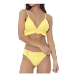 Bikini Triángulo Volados Taza Desmontable Culotte Less Moda