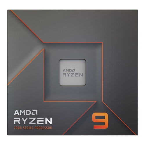 Procesador gamer AMD Ryzen 9 7900X 100-100000589WOF  de 12 núcleos y  5.6GHz de frecuencia con gráfica integrada