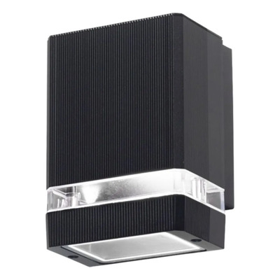 Aplique Exterior Toledo Unidireccional 1xgu10 Fria Negro Negro
