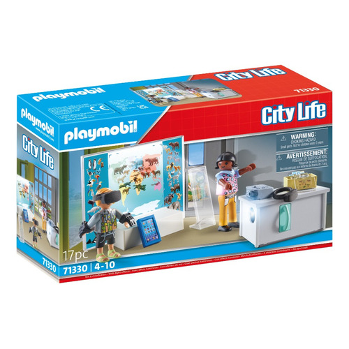Figura Armable Playmobil City Life Aula Virtual 17 Piezas 3+
