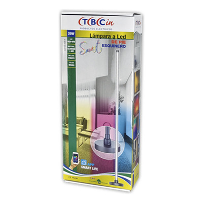 Lampara Velador De Pie Led Smart Ldp20-rgb-t Esquinero Tbcin