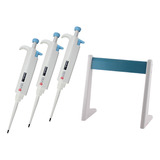 3 Micropipetas Micropette Plus Vol. Ajust. + Soporte Pipetas