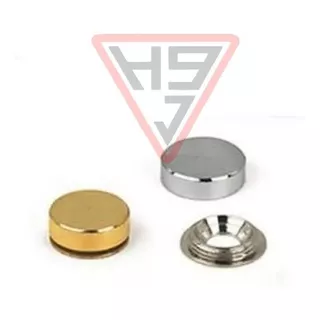 50 Embellecedores Tornillo Platil Y Bronce 14mm