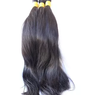 Cabelo Liso 60/65 Cm Humano Natural Preto 100 Gramas